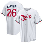 Minnesota Twins #26 Max Kepler White BFRAILEY Home Replica Player Logo Jersey