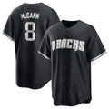 Arizona Diamondbacks #8 James McCann Player Black BFRAILEY Game Home Stitched Jerseys
