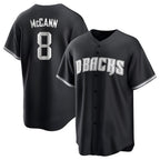 Arizona Diamondbacks #8 James McCann Player Black BFRAILEY Game Home Stitched Jerseys