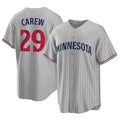 Minnesota Twins #29 Rod Carew Player Gray BFRAILEYGame Limited Home Stitched Jerseys