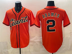 San Francisco Giants #2 Willy Adames Orange BFRAILEY Cool Base Stitched Jersey