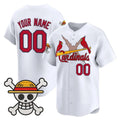Custom St. Louis Cardinals x One Piece White BFRAILEY Vapor Premier Limited Jersey - Stitched