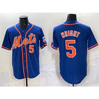 New York Mets #5 David Wright Blue BFRAILEY Cool Base Stitched Jersey