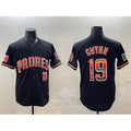San Diego Padres #19 Tony Gwynn Black BFRAILEY Mexico Cool Base Stitched Jersey