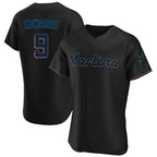 Miami Marlins #9 Xavier Edwards Player Black BFRAILEY Home Limited Elite Stitched Jerseys