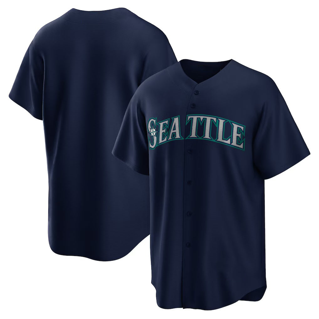 Seattle Mariners Navy BFRAILEY Alternate Replica Team Jersey