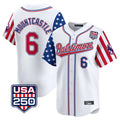 Baltimore Orioles #6 Ryan Mountcastle Player White BFRAILEY USA 250 Independence Day Vapor Premier Limited Home Game Stitched Jerseys