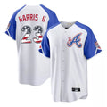 Atlanta Braves #23 Michael Harris II Player White BFRAILEY USA 250 Fourth Of July City Connect Home Game Stitched Jerseys