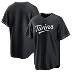 Minnesota Twins Blank Black BFRAILEY Lights Out Limited Stitched Jersey