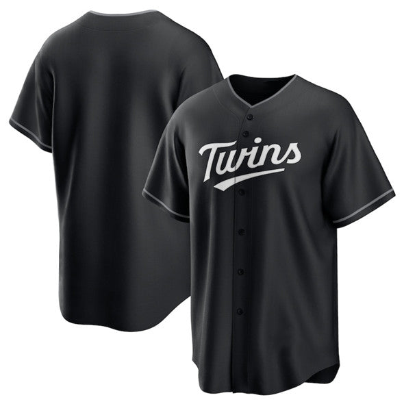 Minnesota Twins Blank Black BFRAILEY Lights Out Limited Stitched Jersey