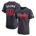 Atlanta Braves #30 Drake Baldwin Player Navy BFRAILEY 2025 Speedway Classic Limited Elite Home Game Stitched Jerseys
