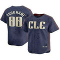 Custom Cleveland Guardians Navy BFRAILEY City Connect Limited Jersey