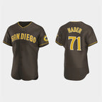 San Diego Padres #71 Josh Hader Brown BFRAILEY Road Player FlexBase Jersey