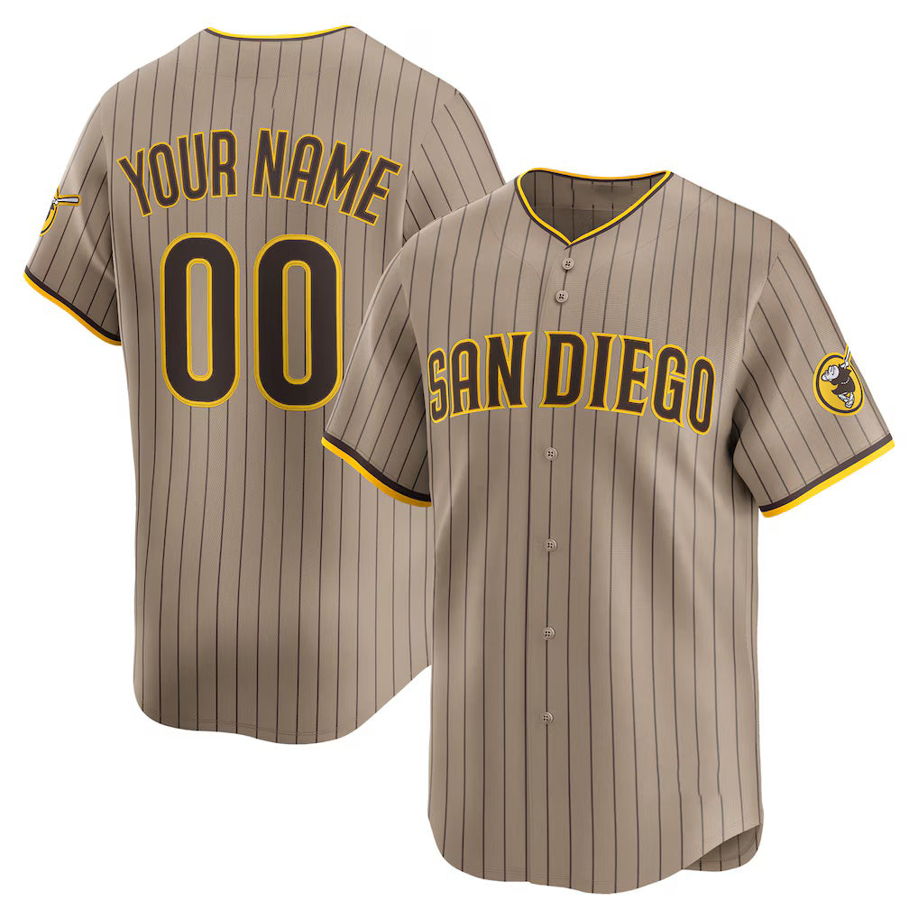Custom San Diego Padres Sand BFRAILEY Alternate Limited Jersey