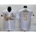 St. Louis Cardinals #5 Albert Pujols White BFRAILEY 2022 All Star Stitched Cool Base Jersey
