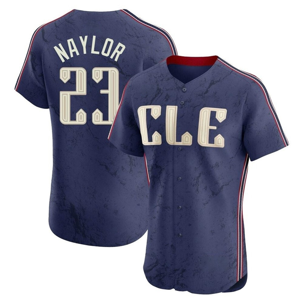 Cleveland Guardians #23 Bo Naylor Player Navy BFRAILEY City Connect Limited Elite Home Stitched Jerseys