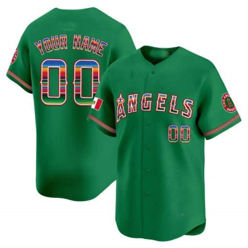 Custom Los Angeles Angels Mexico Vapor Premier Limited Jersey ¨C Green BFRAILEY
