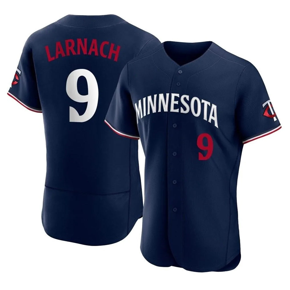 Minnesota Twins #9 Trevor Larnach Player Navy BFRAILEYReplica Home Limited Elite Stitched Jerseys
