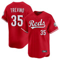 Cincinnati Reds #35 Jose Trevino Player Red BFRAILEY Home Limited Stitched Jerseys
