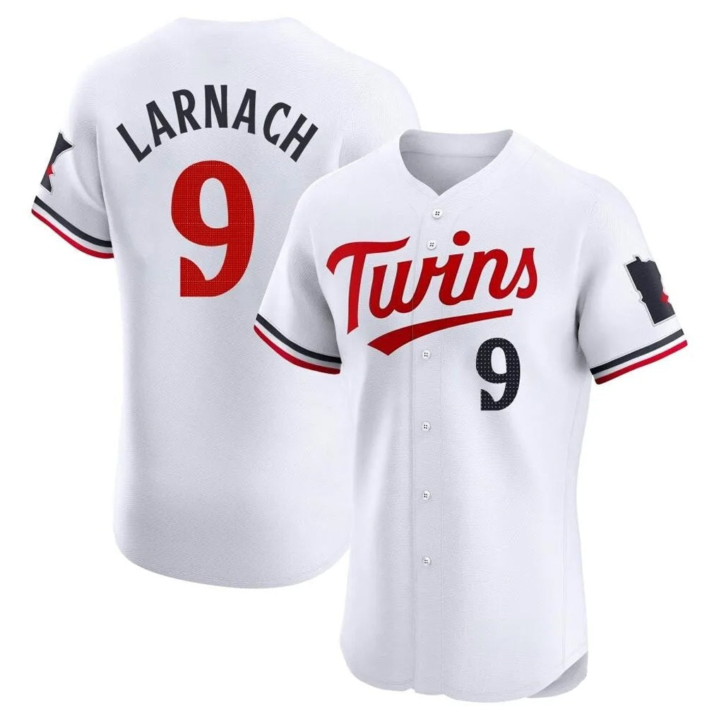Minnesota Twins #9 Trevor Larnach Player White BFRAILEYHome Limited Elite Stitched Jerseys