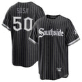 Chicago White Sox #50 Lenyn Sosa Player Black BFRAILEY City Connect Home Game Stitched Jerseys