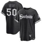 Chicago White Sox #50 Lenyn Sosa Player Black BFRAILEY City Connect Home Game Stitched Jerseys