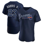 Atlanta Braves #23 Michael Harris II Player Navy BFRAILEY Alternate Limited Elite Home Game Stitched Jerseys