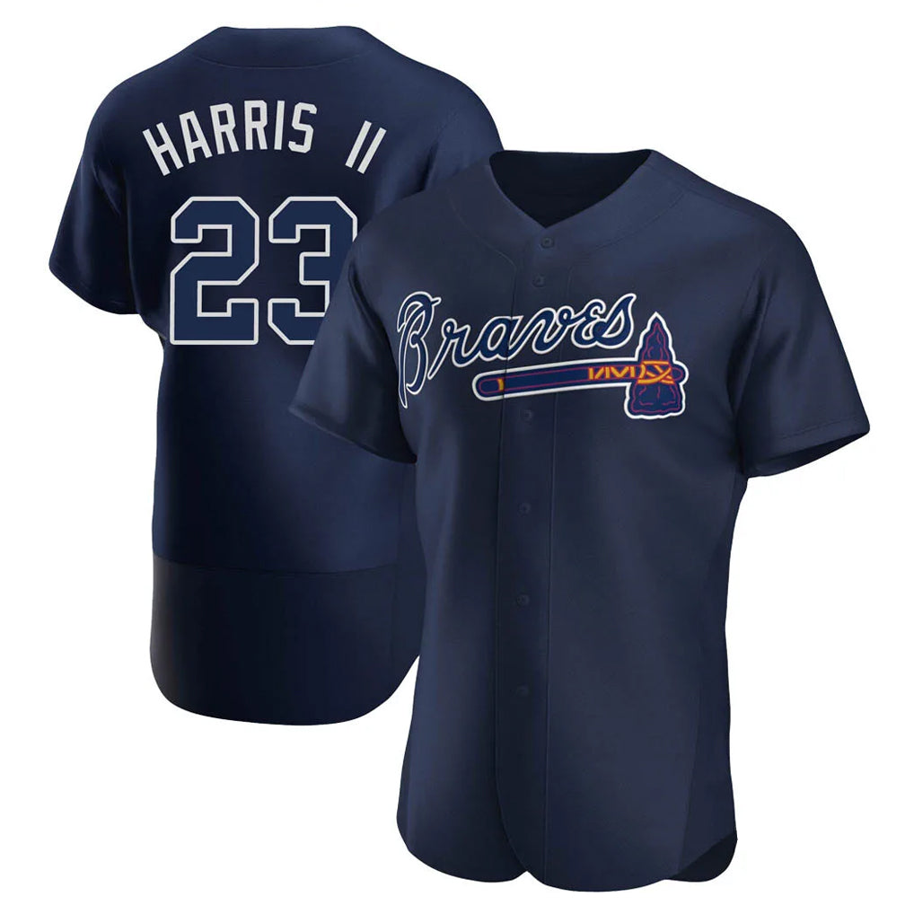Atlanta Braves #23 Michael Harris II Player Navy BFRAILEY Alternate Limited Elite Home Game Stitched Jerseys