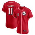 Cincinnati Reds #11 Barry Larkin Player Red BFRAILEY Limited Elite Home Game Stitched Jerseys