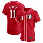 Cincinnati Reds #11 Barry Larkin Player Red BFRAILEY Limited Elite Home Game Stitched Jerseys