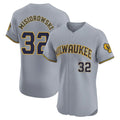 Milwaukee Brewers #32 Jacob Misiorowski Player Gray BFRAILEY Home Limited Elite Stitched Jerseys