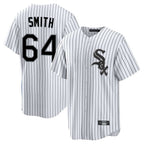 Chicago White Sox #64 Shane Smith Player White BFRAILEY Stripe Home Game Stitched Jerseys