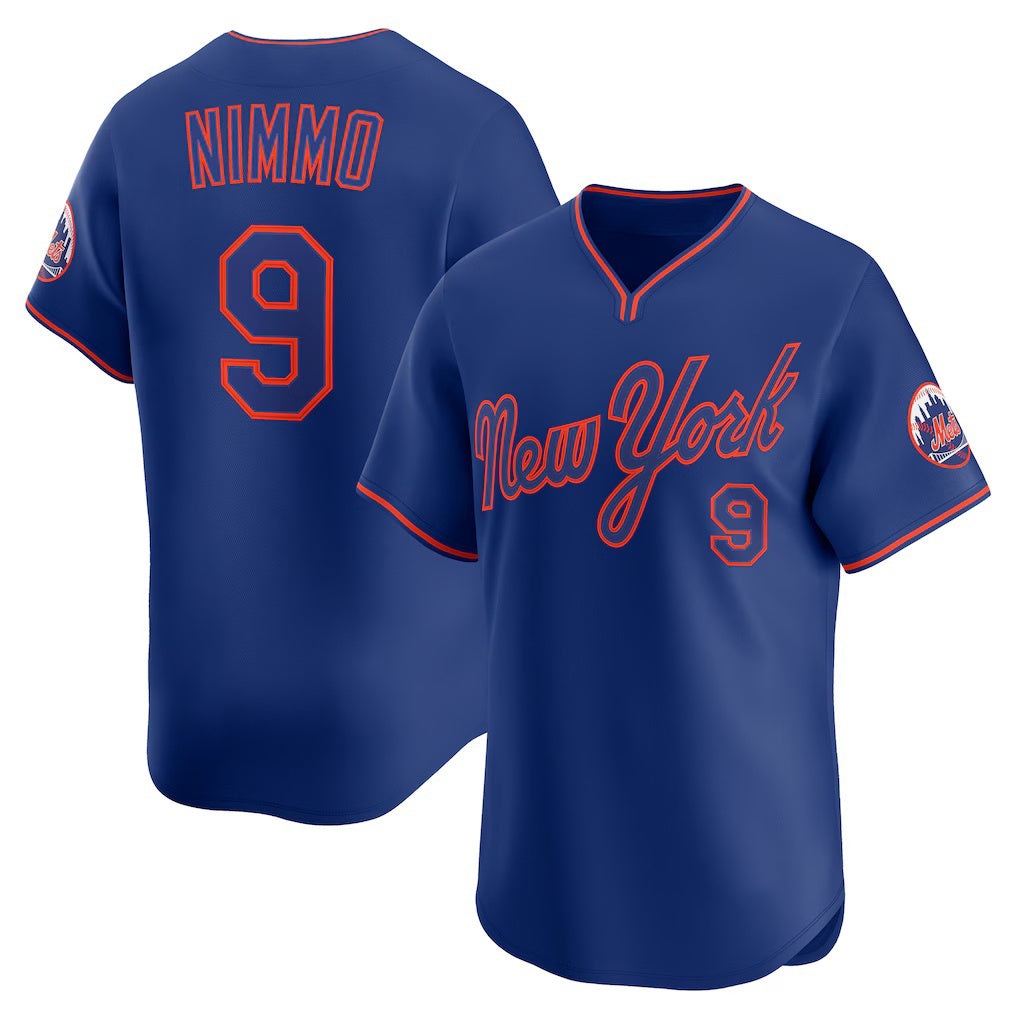 New York Mets #9 Brandon Nimmo Royal BFRAILEY Alternate Limited Player Jersey