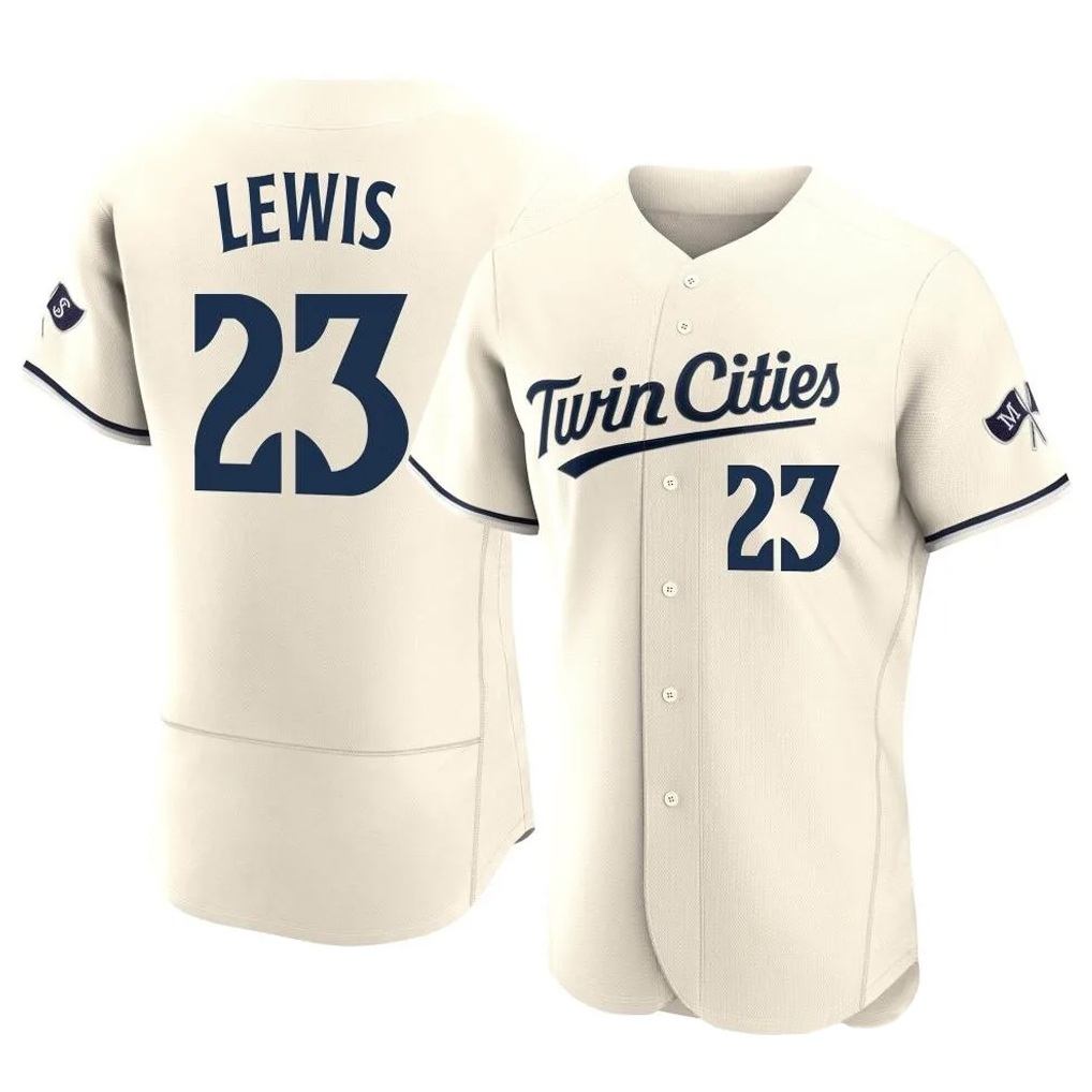 Minnesota Twins #23 Royce Lewis Player Cream BFRAILEYHome Limited Elite Stitched Jerseys