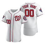 Custom Washington Nationals White BFRAILEY 2020 Stitched Flex Base Jersey