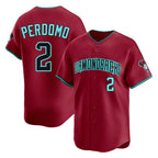 Arizona Diamondbacks #2 Geraldo Perdomo Player Red BFRAILEY Limited Home Game Stitched Jerseys