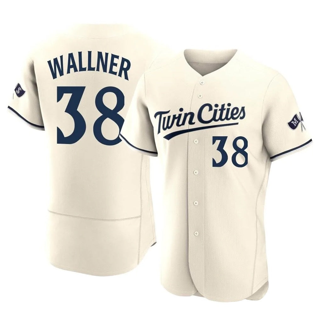 Minnesota Twins #38 Matt Wallner Player Cream BFRAILEYHome Limited Elite Stitched Jerseys