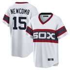 Chicago White Sox #15 Sean Newcomb Player White BFRAILEY T-shirt Home Game Stitched Jerseys