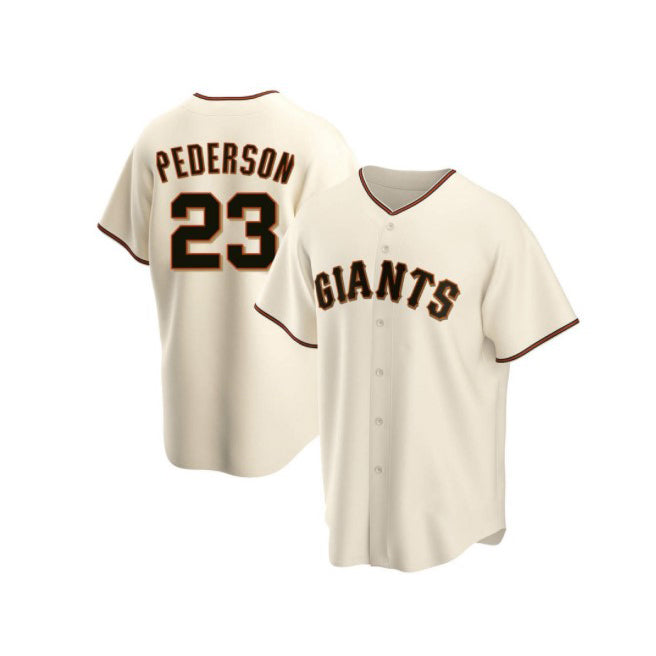 San Francisco Giants #23 Joc Pederson Cream BFRAILEY Home Jersey