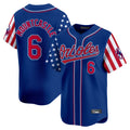 Baltimore Orioles #6 Ryan Mountcastle Player Royal BFRAILEY Independence Day Vapor Premier Limited Home Game Stitched Jerseys