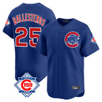 Chicago Cubs #25 Moises Ballesteros Player Royal BFRAILEY 150th Anniversary Limited Home Stitched Jerseys
