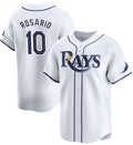 Tampa Bay Rays #10 Amed Rosario White BFRAILEY Home Limited Stitched Jersey