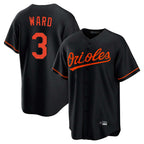Baltimore Orioles #3 Taylor Ward Player Black BFRAILEY Home Game Stitched Jerseys