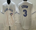 Toronto Blue Jays #3 Myles Straw White BFRAILEY Limited Jersey