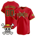 Custom San Diego Padres x One Piece Red BFRAILEY Vapor Premier Limited Jersey - Stitched