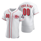 Custom Cincinnati Reds White BFRAILEY 2020 Stitched Flex Base Jersey