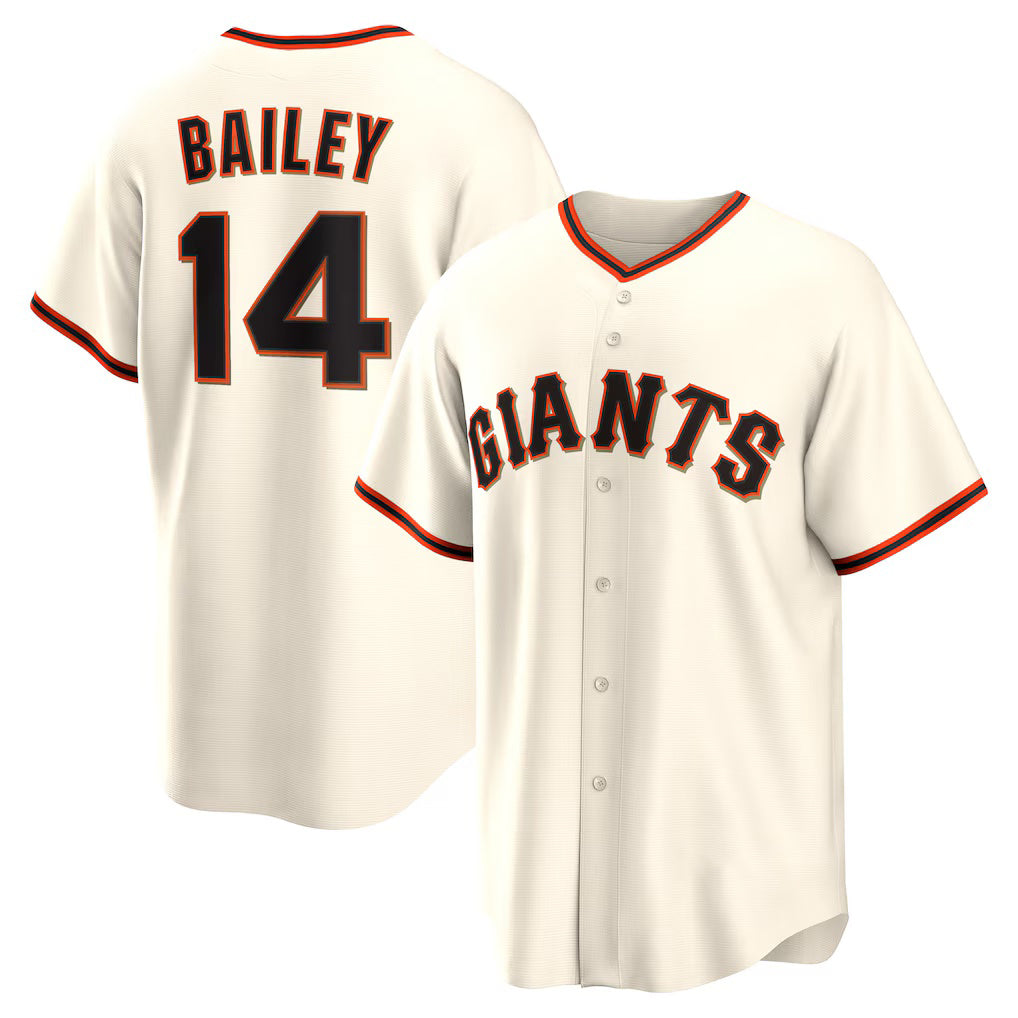 San Francisco Giants #14 Patrick Bailey Cream BFRAILEY Home Replica Jersey