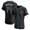 Arizona Diamondbacks #14 Gabriel Moreno Player Black BFRAILEY Limited Elite Home Game Stitched Jerseys