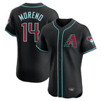 Arizona Diamondbacks #14 Gabriel Moreno Player Black BFRAILEY Limited Elite Home Game Stitched Jerseys