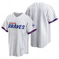 Atlanta Braves Blank 2021 White BFRAILEY City Connect Stitched Jersey